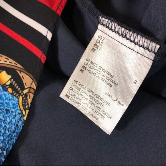 INC Snake Chain Belt Print Off Shoulder Midi Dress Fairy Hem Flounce Trim 2 - Picture 8 of 10